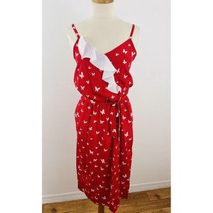 Vintage Executive Dress by Albert Nipon Women's 6 Novelty Print Dress Butterfly